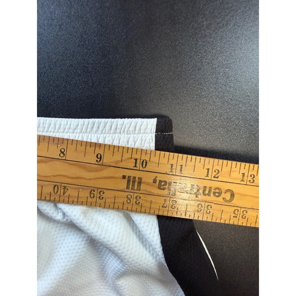 Tek Gear Boys Basketball Shorts Size M 10/12 White Black Mesh Athletic Gym K2 - Picture 5 of 6